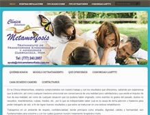 Tablet Screenshot of clinicametamorfosis.com.mx